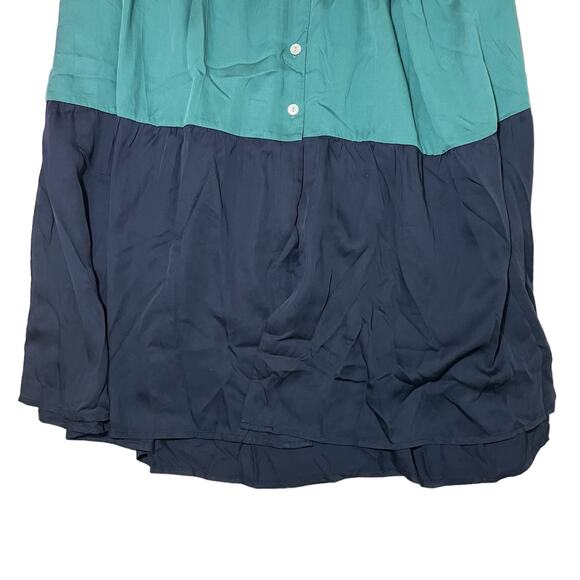 Marine Layer Maeve Colorblock Maxi Dress Multicolor TENCEL Pockets - Size XS - Picture 10 of 14